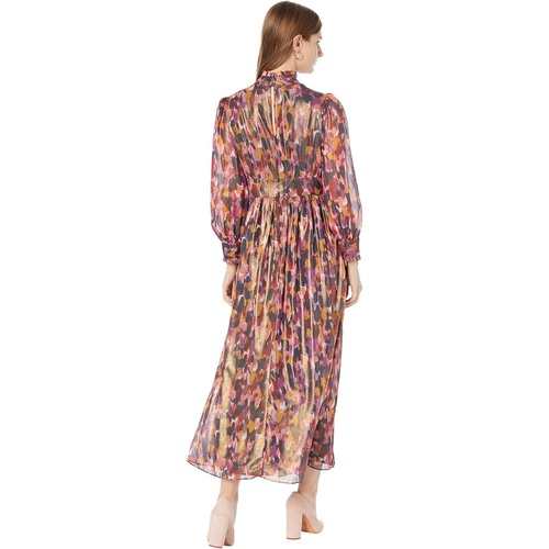  Donna Morgan Mock Neck Long Sleeve Maxi Dress