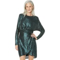 Donna Morgan Long Sleeve Dolman Sleeve with Wrap Miniskirt