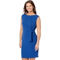 Donna Morgan Petite Mini Dress with Twist At Waist