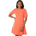 Donna Morgan Puff Sleeve Scuba Crepe Mini Dress