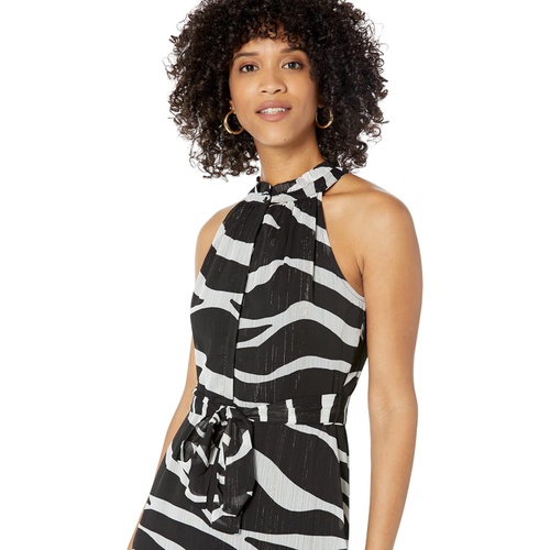  Donna Morgan Printed Maxi Dress with Lurex Detail