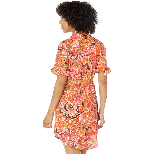  Donna Morgan Printed Mini Shirtdress