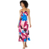 Donna Morgan Printed Halter Midi Dress