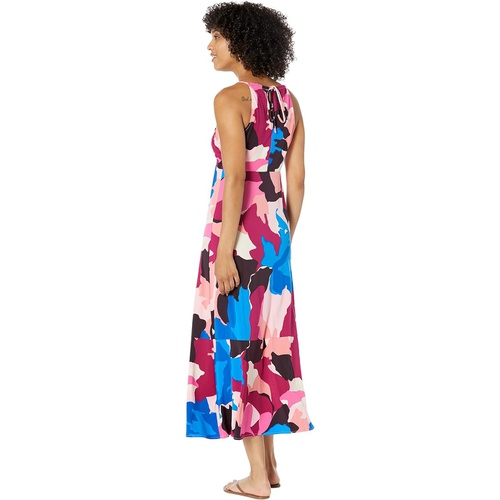  Donna Morgan Printed Halter Midi Dress