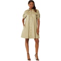 Donna Morgan Mini Dress with Button-Down Chiffon