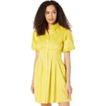 Donna Morgan Puff Sleeve Collared Dress