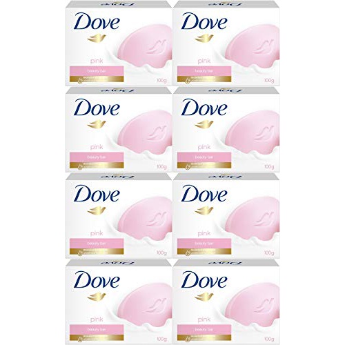  Dove Pink Beauty Cream Bar Soap, 100 Gram / 3.5 Ounce Bars (Pack of 8)