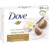 Dove Purely Pampering Shea Butter Beauty Bar Soap, 3.5 Ounce / 100 Gram (Pack of 12 Bars)