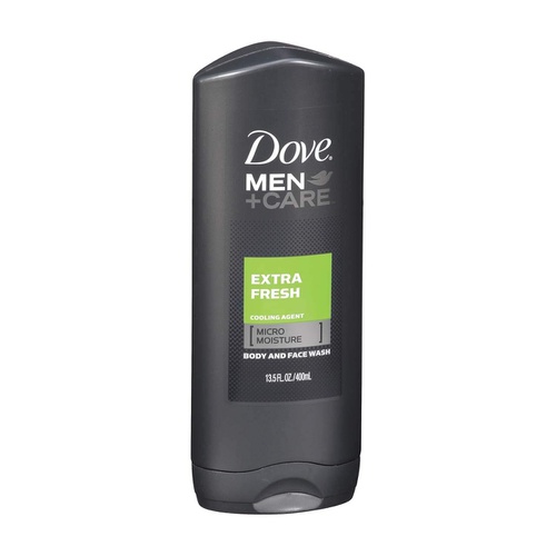  Dove Men Care, Body & Face Wash, Extra Fresh, Pack of 3, (13.52 Fl. Oz/400 ml Each)