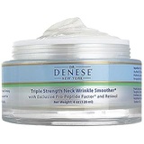 Dr. Denese SkinScience Triple Strength Neck Wrinkle Smoother Tighter, Firmer Neck with Enhanced Peptide Technology, Retinol, Marine Collagen, Soy, Jojoba & More - Paraben-Free, Cru