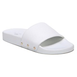 DR SCHOLLS Dr. Scholls Pisces Slide Sandal_WHITE LEATHER