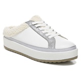 DR SCHOLLS Dr. Scholls Mellow Faux Fur Lined Mule Sneaker_WHITE/ SILVER