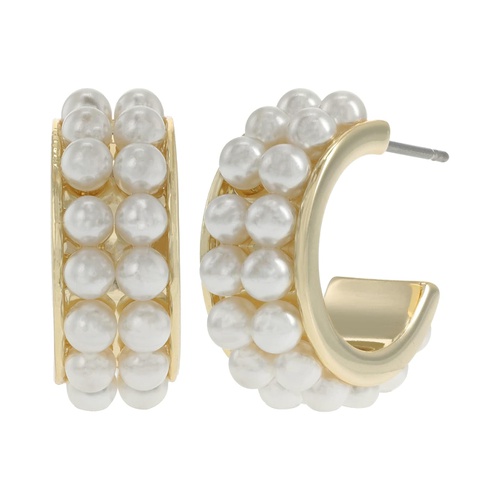  Draper James Pearl Huggie Earrings