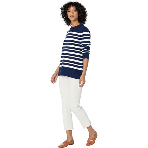  Draper James Pointelle Pullover in Varigated Stripe