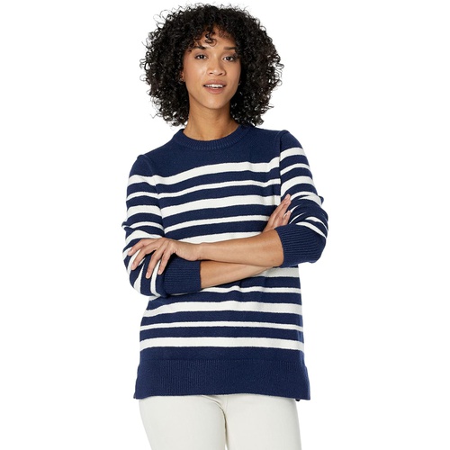  Draper James Pointelle Pullover in Varigated Stripe