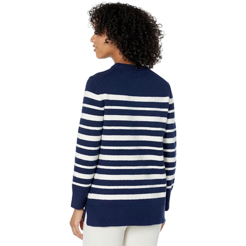  Draper James Pointelle Pullover in Varigated Stripe