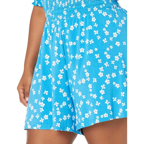  Draper James Plus Size Pull-On Shorts in Ditsy Daisy