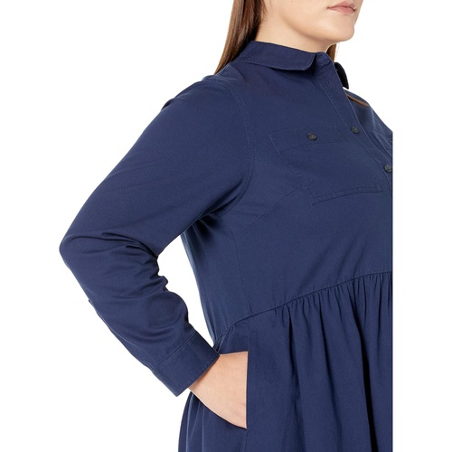  Draper James Plus Size Utility Dress in Washed Twill