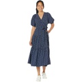 Draper James Midi Wrap Dress in Polka Dot