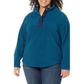 Draper James Plus Size Turtleneck Pullover Fleece