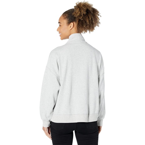  Dylan by True Grit Shay Double Fleece Drop Shoulder Zip-Up Sweatshirt