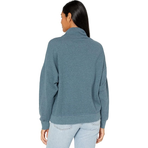  Dylan by True Grit Shay Double Fleece Drop Shoulder Zip-Up Sweatshirt