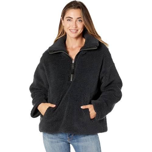  Dylan by True Grit Lux Sherpa Oversized 1u002F2 Zip with Pockets