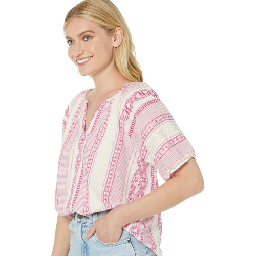  Dylan by True Grit Petra Embroidered Blouse