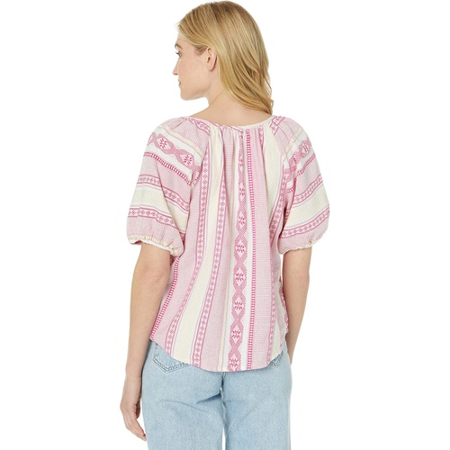  Dylan by True Grit Petra Embroidered Blouse