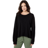 Dylan by True Grit Soft Slub Cotton Ellie Puff Sleeve Popover Tee