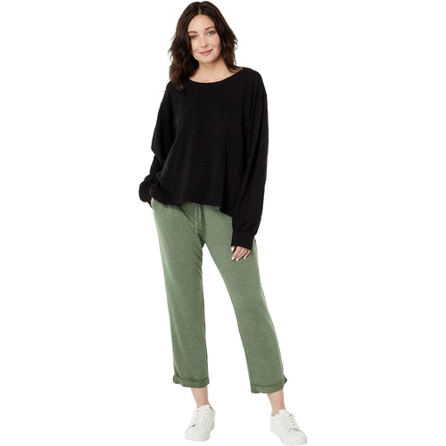  Dylan by True Grit Soft Slub Cotton Ellie Puff Sleeve Popover Tee