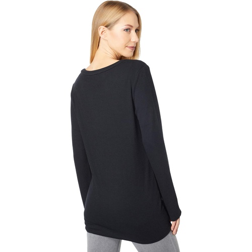  Dylan by True Grit Super-Soft Spun Rib Knit Classic Crew Neck Tee