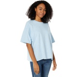 Dylan by True Grit Lola Cloud Cotton Tee with Raw Seams & Coverstitch