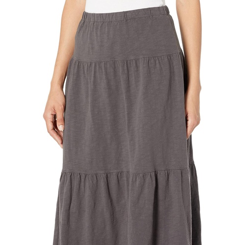  Dylan by True Grit 100% Cotton Tiered Maxi Skirt