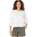 Dylan by True Grit Soft Slub Cotton Ellie Puff Sleeve Popover Tee