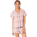 Dylan by True Grit Bliss Brushed Plaid PJ Shirt