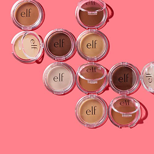  E.l.f. e.l.f, Prime & Stay Finishing Powder, Lightweight, Tinted, Long Lasting, Blurs Imperfections, Smooths Fine Lines, Controls Shine, Sets Makeup, Light/Medium, 0.17 Oz