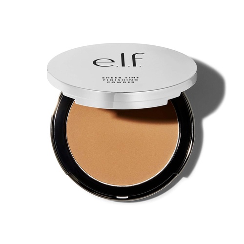  E.l.f. e.l.f, Beautifully Bare Sheer Tint Finishing Powder, Mattifying, Silky, Light Coverage, Long Lasting, Controls Shine, Creates a Flawless Face, Light/Medium, All-Day Wear, 0.33 Oz