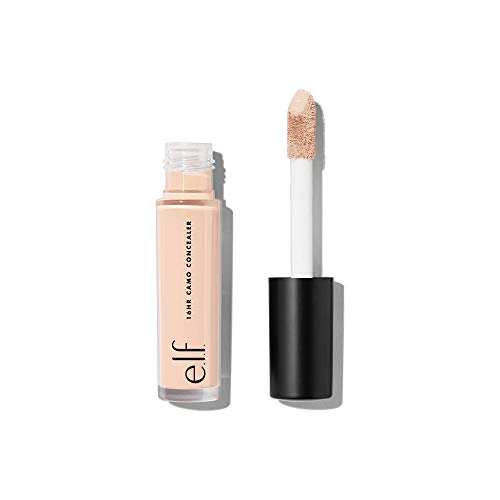  e.l.f., 16HR Camo Concealer, Full Coverage, Lightweight, Conceals, Corrects, Contours, Highlights, Light Peach, Dries Matte, 6 Shades + 27 Colors, Ideal for All Skin Types, 0.203 F