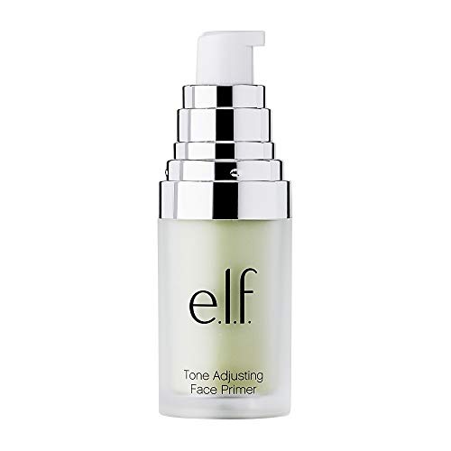  E.l.f. e.l.f, Tone Adjusting Face Primer - Small, Lightweight, Long Lasting, Silky, Smooth, Neutralizes Uneven Skin Tones and Redness, Preps Skin, Suitable For All Skin Types, 0.47 Oz