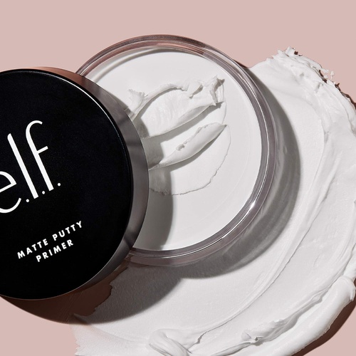  E.l.f. e.l.f, Matte Putty Primer, Skin Perfecting, Lightweight, Oil-free formula, Mattifies, Absorbs Excess Oil, Fills in Pores and Fine Lines, Soft, Matte Finish, All-Day Wear, 0.74 Oz