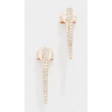 EF Collection 14k Diamond Hook Earrings