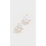 EF Collection 14k Solitaire Diamond Stud Earrings