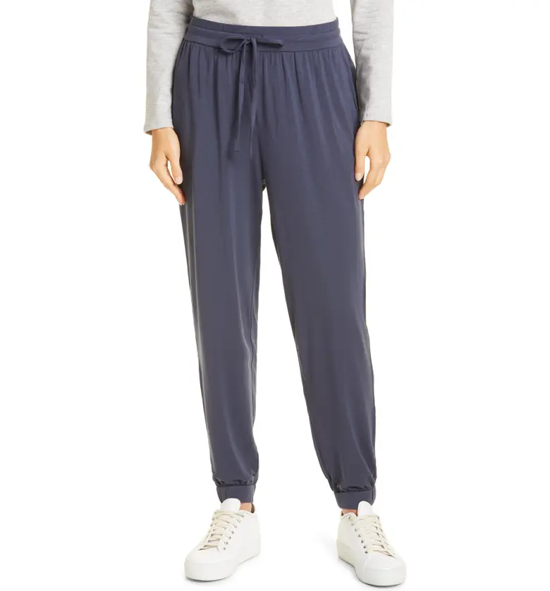 Eileen Fisher Slouchy Jersey Pants_OCEAN