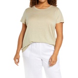 Eileen Fisher Organic Linen T-Shirt_NATURAL