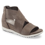 Eileen Fisher Voice Wedge Sandal_GRAPHITE TUMBLED NUBUCK