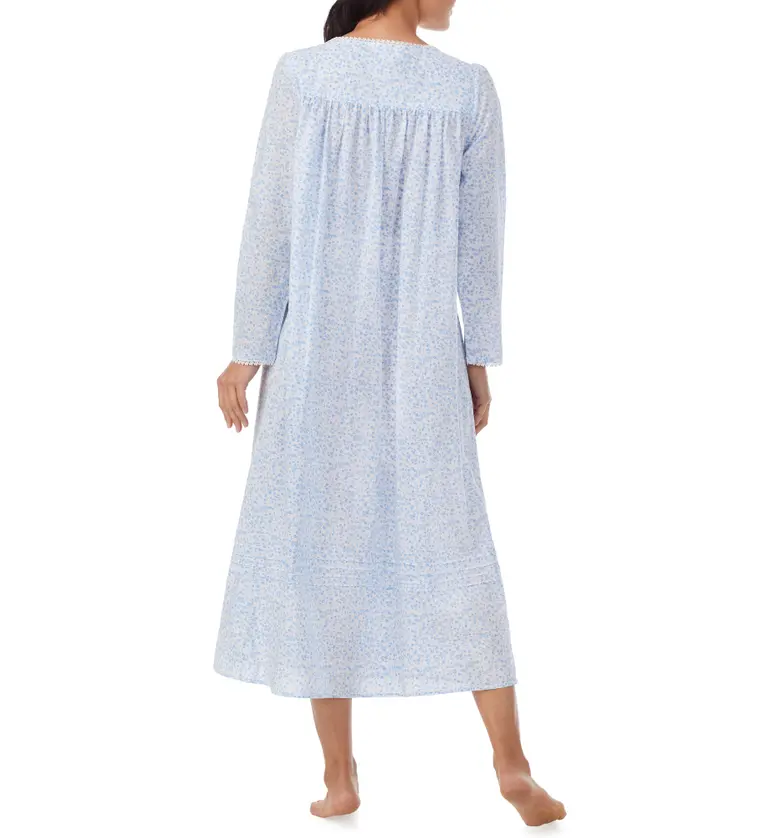  Eileen West Long Sleeve Nightgown_BLUE PRT