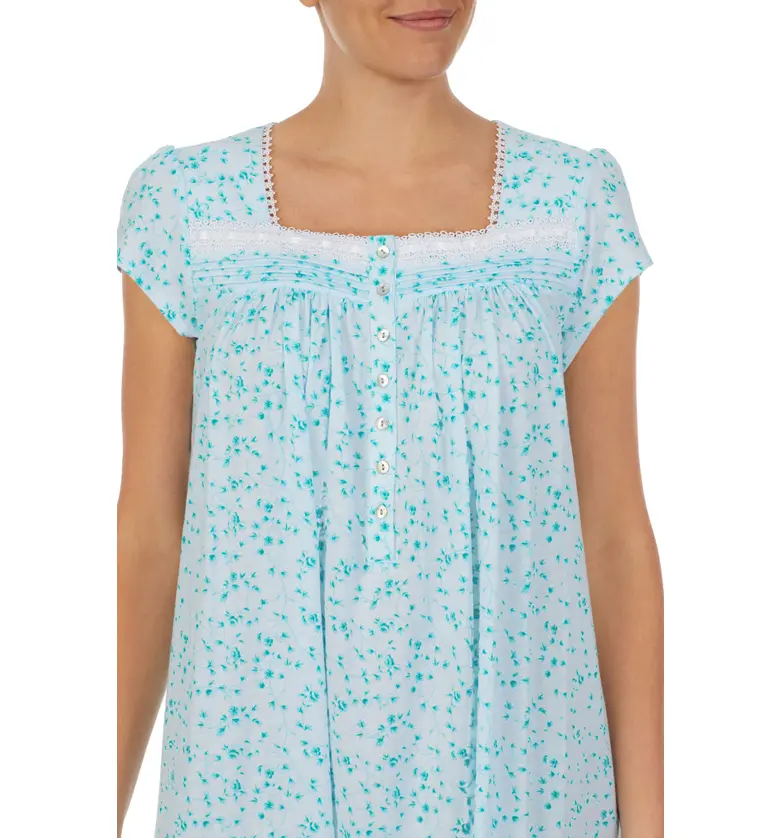  Eileen West Waltz Cap Sleeve Cotton Jersey Nightgown_VINEY FL
