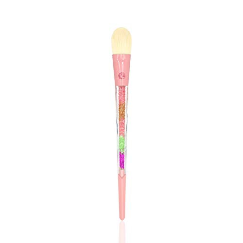  ENERGY Foundation Makeup Brush Flat Kabuki Perfect For Blending Liquid Cream Flawless Powder Cosmetics Buffing Stippling Concealer Makeup Tools Pink