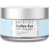 ESTETIST Caffeine Infused Coffee Eye Lift Cream - Reduces Puffiness, Brightens Dark Circles, & Firms Under Eye Bags - Anti Aging, Wrinkle Fighting Skin Treatment